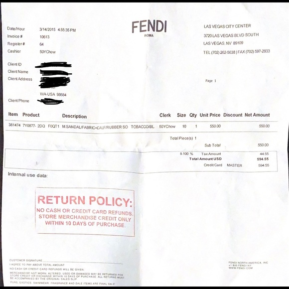 Men’s Fendi Flip Flops size 10 - Picture 2 of 9